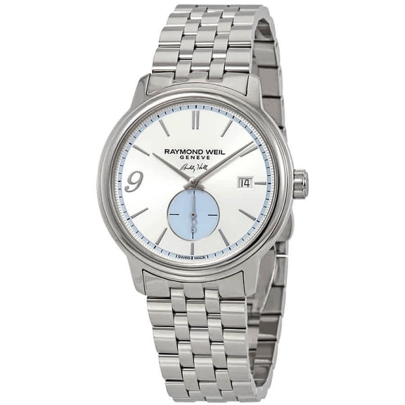 Limited Edition Raymond Weil Maestro "Buddy Holly" Automatic Stainless Steel Silver Dial Date Mens Watch 2238-ST-BUDH1