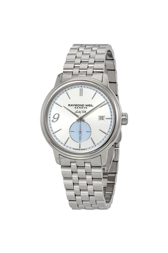 Limited Edition Raymond Weil Maestro "Buddy Holly" Automatic Stainless Steel Silver Dial Date Mens Watch 2238-ST-BUDH1