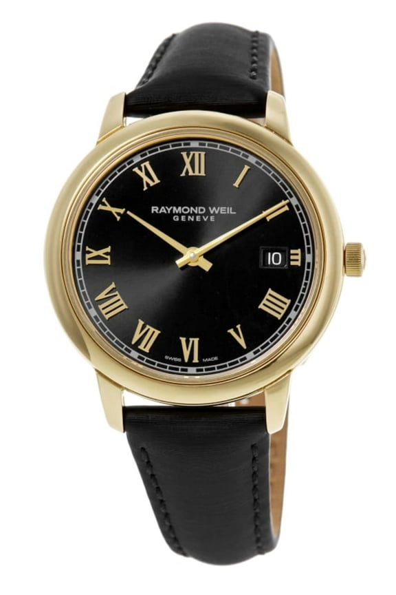 Toccata Black Dial Leather Strap Women's Watch 5385-PC-00208