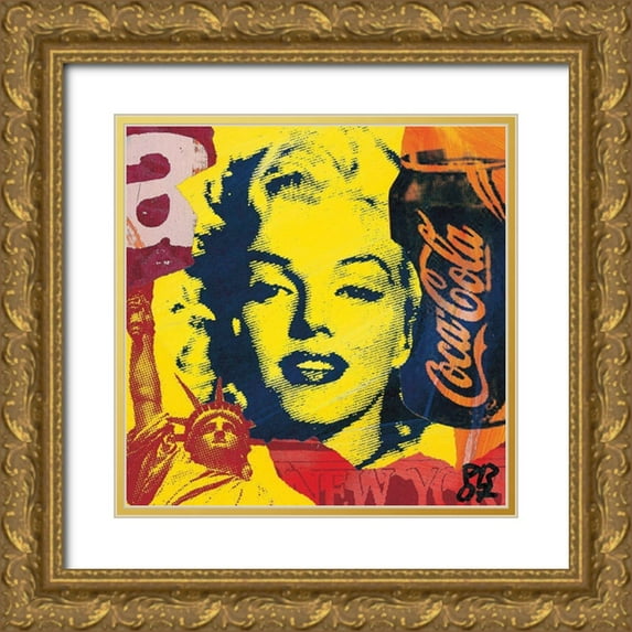 Raynal, Paul 26x26 Gold Ornate Wood Framed with Double Matting Museum Art Print Titled - New-York