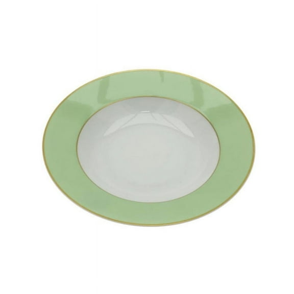 Raynaud Serenite Rim Soup Plate, Light Green, 9in