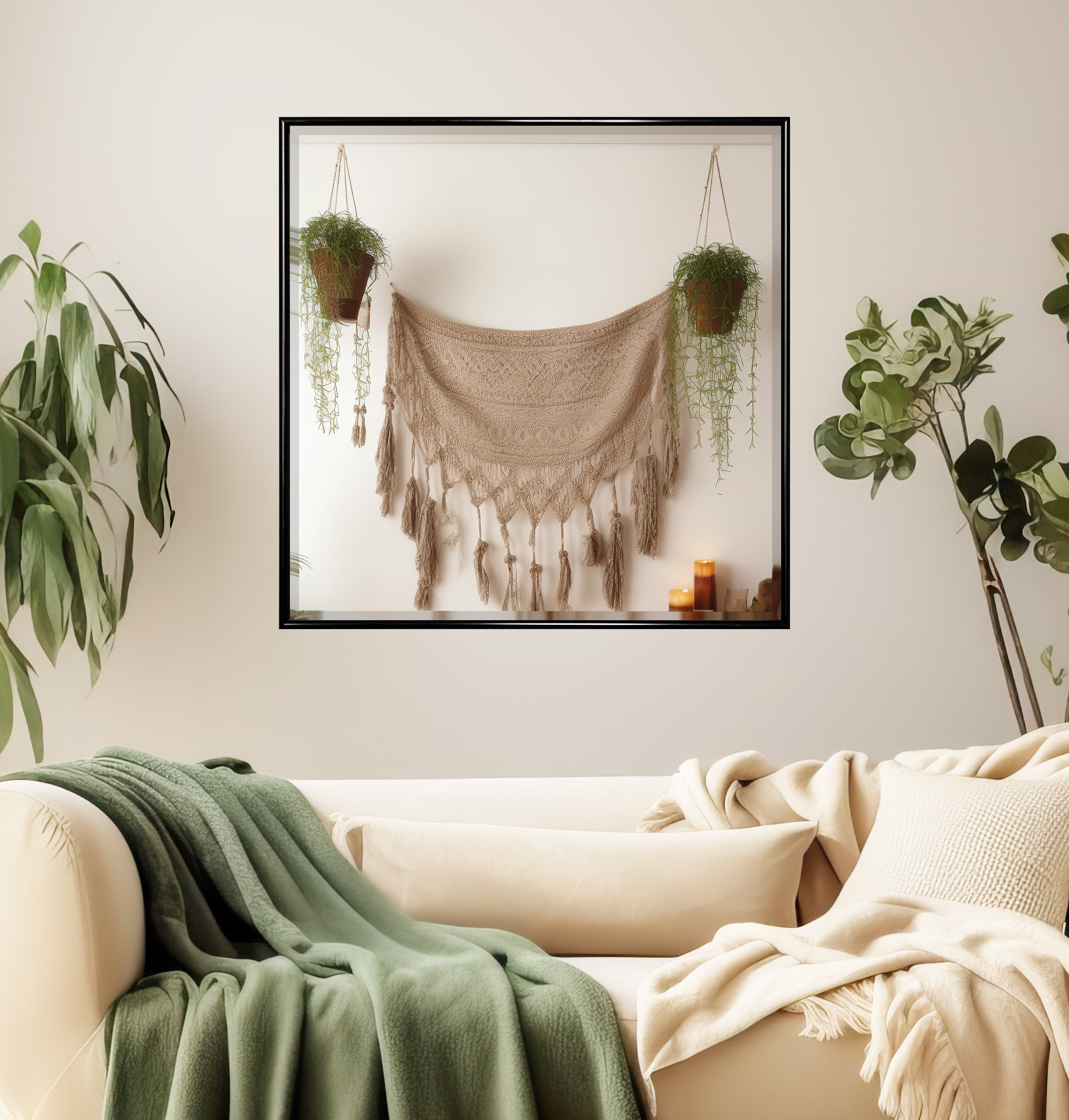 Rayne Mirrors Alpha Black Metal Wall Mirror - Beveled 30.25 X 30.25