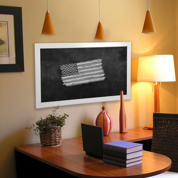Rayne Mirrors American Made Rayne Glossy White Blackboard/Chalkboard