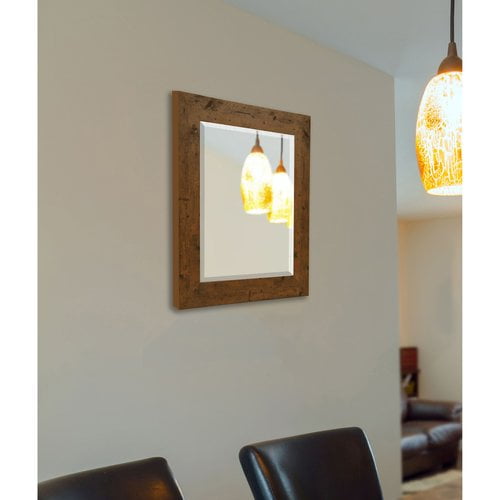 Rayne Mirrors Rayne Rustic Light Walnut Wall/ Vanity Mirror