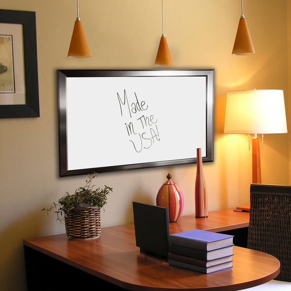 Rayne Mirrors American Made Rayne Silver Rounded Dry Erase Board