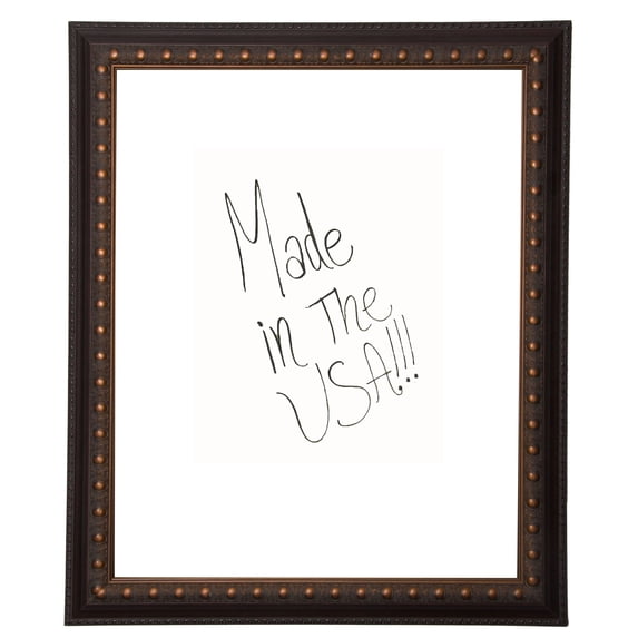 Rayne Mirrors American Made Rayne Traditional Cameo Bronze Dry Erase Board