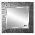 thumbnail image 1 of Rayne Mirrors American Made Safari Silvertone Textured Wall/ Vanity Mirror - silver/black, 1 of 3