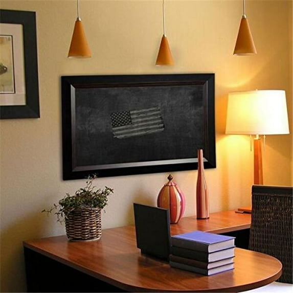 Rayne Mirrors B112496 American Made Brown Lining Blackboard & Chalkboard, 29.75 x 101.75 in.
