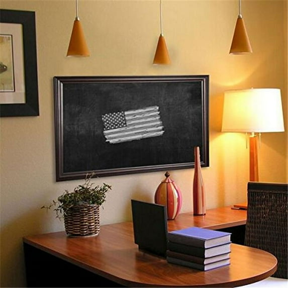 Rayne Mirrors B301230 American Made American Walnut Blackboard & Chalkboard, 16 x 34 in.