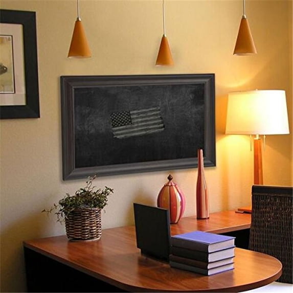 Rayne Mirrors B324296 American Made Brazilian Walnut Blackboard & Chalkboard, 47 x 101 in.