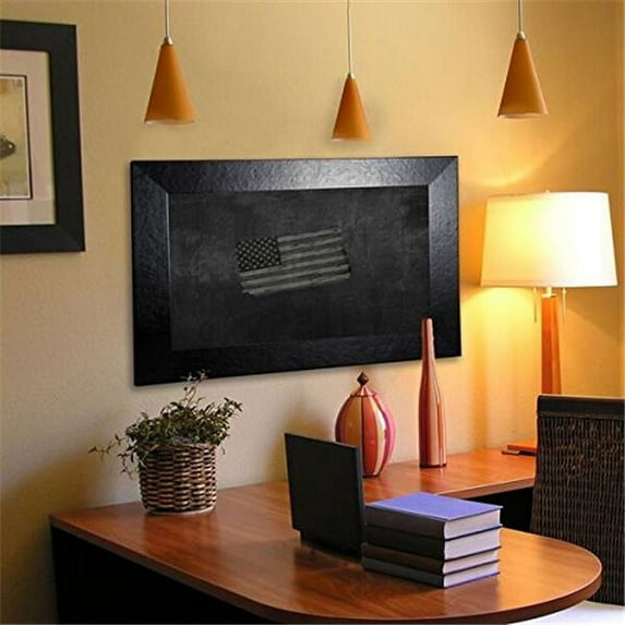 Rayne Mirrors B371860 American Made Black Wide Leather Blackboard & Chalkboard, 24 x 66 in.