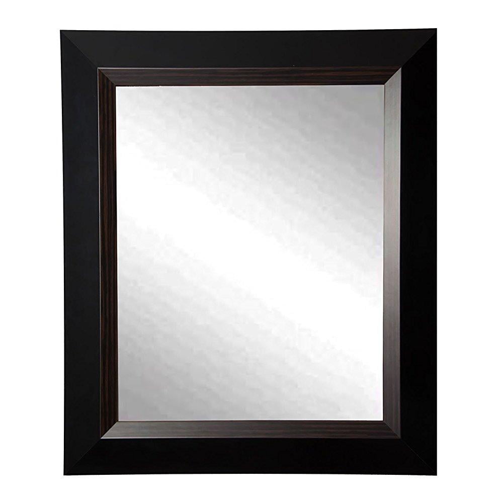 Rayne Mirrors Black Grain Wall Mirror
