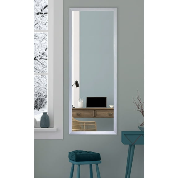 Rayne Mirrors Juliet Soft Silver Metal Slender Body Mirror 16 x 55