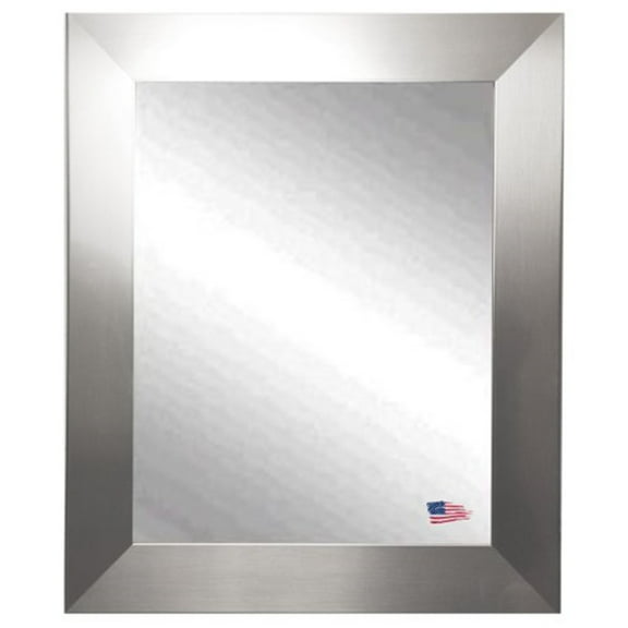 Rayne Mirrors Modern Stainless Silver Wall Mirror