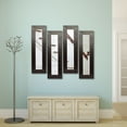 thumbnail image 1 of Rayne Mirrors Molly Dawn Brown Leather Wide Wall Mirror, 1 of 3
