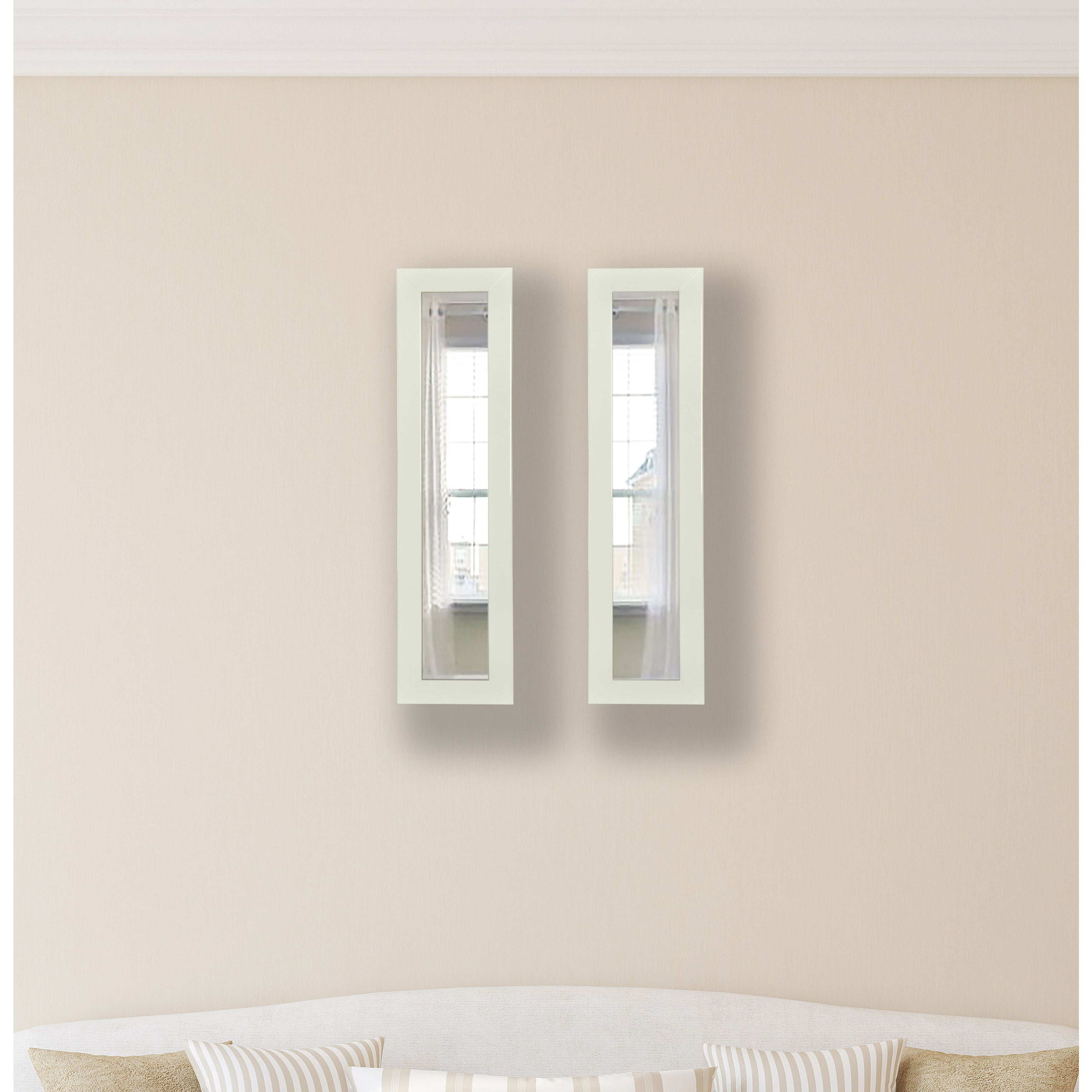 Rayne Mirrors Molly Dawn Glossy Polished White Wall Mirror