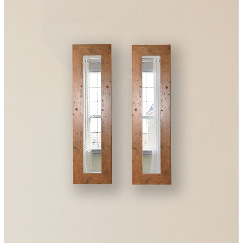 Rayne Mirrors Molly Dawn Rectangular Walnut Wall Mirror