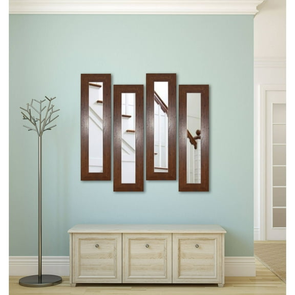 Rayne Mirrors Molly Dawn Rectangular Walnut Wall Mirror