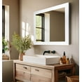 thumbnail image 1 of Rayne Mirrors Ozark Hardwood Wall Mirror 38"x33" Floor Mirror Red Oak White, 1 of 4