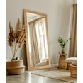 thumbnail image 1 of Rayne Mirrors Ozark Hardwood Wall Mirror 72"x33" Floor Mirror Red Oak Natural, 1 of 4