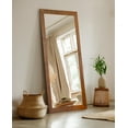 thumbnail image 1 of Rayne Mirrors Ozark Hardwood Wall Mirror 68"x33" Floor Mirror Red Oak Honey, 1 of 4