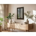 thumbnail image 1 of Rayne Mirrors Ozark Hardwood Wall Mirror 18"x33" Floor Mirror Red Oak Ebony, 1 of 4