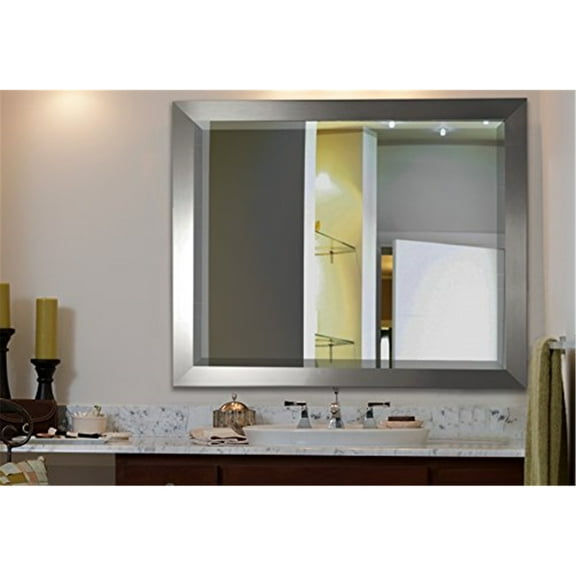 Rayne Mirrors Silver Wide Wall Mirror