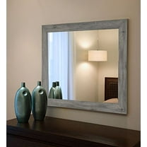 Rayne Mirrors V064S Barnwood Wall Mirror, 21.5" X 25.5"", Grey Finish