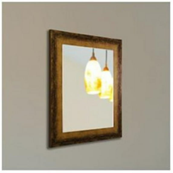 Rayne Mirrors V067S American Made Ava Tarnished Bronze Wall Mirror, 25.5 x 21.5 x 0.75