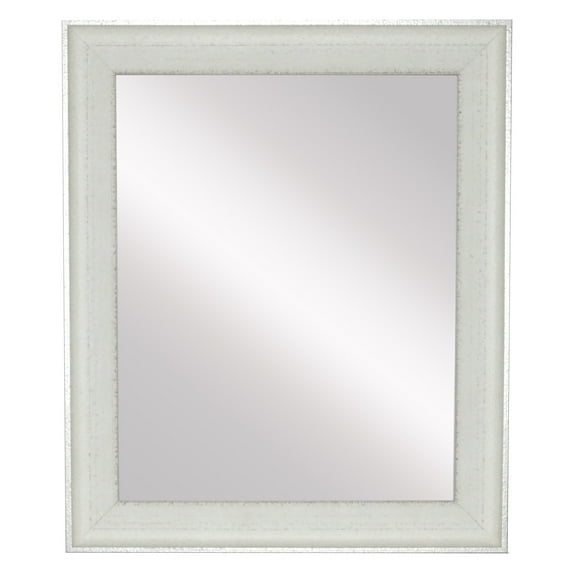 Rayne Mirrors Vintage White Wall/ Vanity Mirror - White/Silver