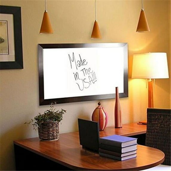 Rayne Mirrors W022460 American Made Silver Petite Whiteboard, 28 x 64 in.
