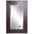 thumbnail image 1 of Rayne Mirrors Wide Brown Leather Wall Mirror, 1 of 5