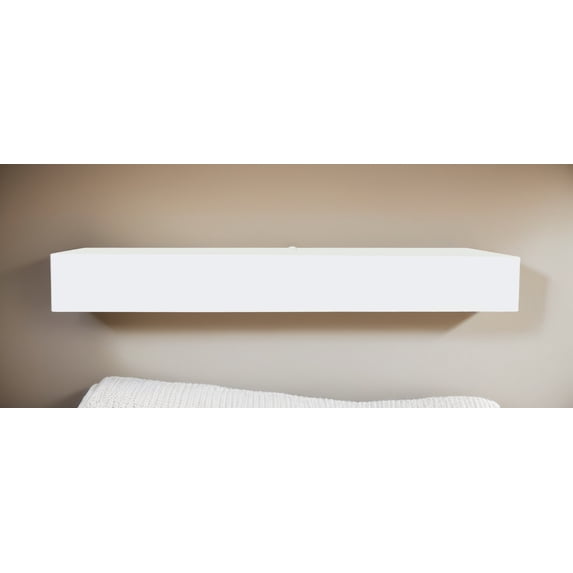 Rayne Poplar Floating Shelf 38x4x4in White