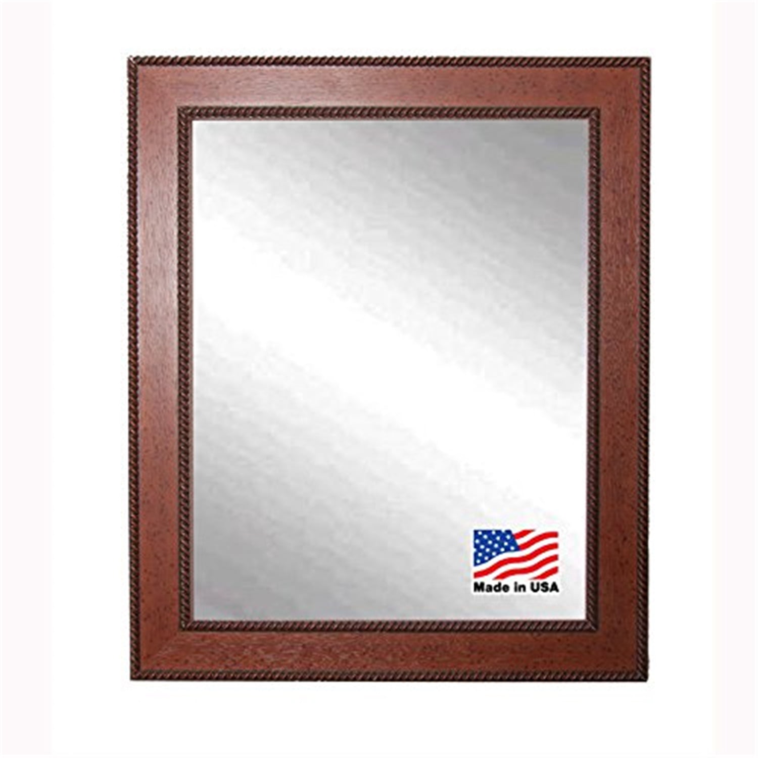 Rayne Ava Collection Rustic Rope Wall Mirror - (25 x 31)