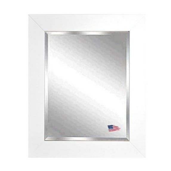 Rayne White Satin Wide Wall Mirror