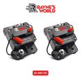 thumbnail image 1 of Rayne's World 300 Amp 12V-48V DC Waterproof Circuit Breaker Manual Reset - Car Stereo, RV, Solar Power, Marine, Trolling Motor - 2 Pack, 1 of 7