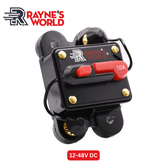 GJX 50A Amp Circuit Breaker for Boat Trolling Motor Marine ATV Vehicle ...