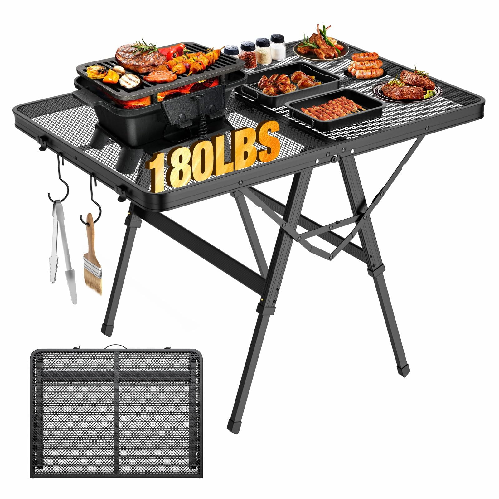 Raynesys Portable Grill Table Foldable Adjustable For Outdoor BBQ raynesys-portable-grill-table-foldable-adjustable-for-outdoor-bbq