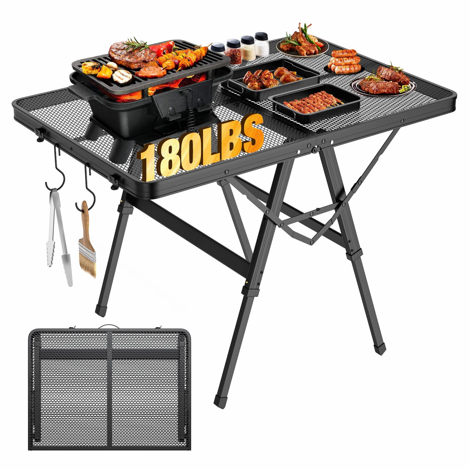 Quick Fold Table Ozark Trail Quick-Fold Compact Side Table Portobello - Walmart.com