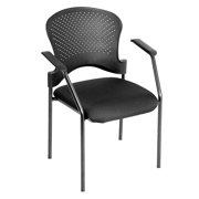 Raynor Eurotech Fabric Seat Breeze 4 Leg Side Chair Black Frame Black FS9077
