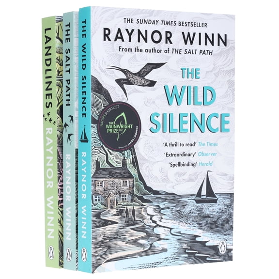 Raynor Winn Collection (The Wild Silence, The Salt Path & Landlines) 3 Books Set