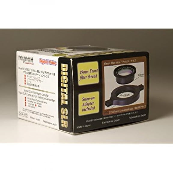 Raynox DCR-150 Snap-On MacroScan Conversion Lens, 4.8-Diopter Magnification, 43mm Mounting Thread, Full-frame D-SLR Compatible, 49mm Front Filter Size, 2G/3E Hi-Index Optical Glass