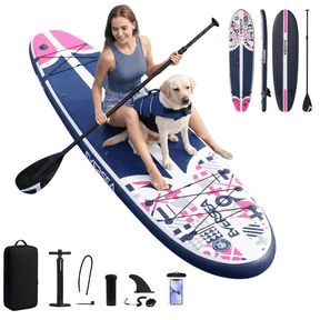 Rayocon Inflatable Paddle Board, 10ft Stand up SUP Board with Non-Slip EVA Deck, Stable Design and Premium Accessories