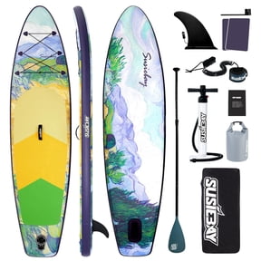 Rayocon Inflatable Paddle Board for Adults, 10'6'' Stand Up Paddle Board, Wide Stable Touring SUP with Pump and Dry Bag