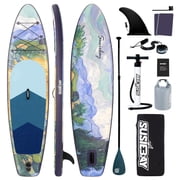 Rayocon Inflatable Paddle Board for Adults, 106 Stand Up Paddle Board, Wide Stable Touring SUP with Pump and Dry Bag