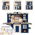 thumbnail image 1 of Rayocon 3-in-1 Kids Play Kitchen Sets,Kitchen Playset with Simulated Spray & Sounds & Lights,Toddler Cooking Toy for Boys Girls Ages 3+, 1 of 9