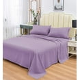 thumbnail image 1 of Rayon Bamboo Sheets Set Full Lavender Sheets Deep Pocket 4 Piece, 1 of 5