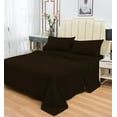 thumbnail image 1 of Rayon Bamboo Sheets Set Queen Coffee Sheets Deep Pocket 4 Piece, 1 of 5