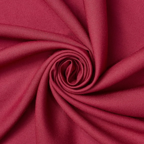 Rayon Challis Fabric 56/57 Inch Lightweight Breathable Fabric By The Yard For Sewing Apparel, Accessories, & Décor - Burgundy (5 Yards)