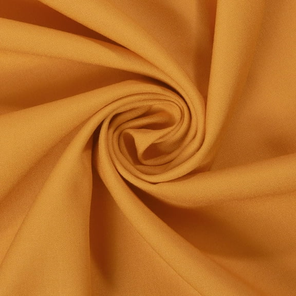 Rayon Challis Fabric 56/57 Inch Lightweight Breathable Fabric By The Yard For Sewing Apparel, Accessories, & Décor - Gold (5 Yards)